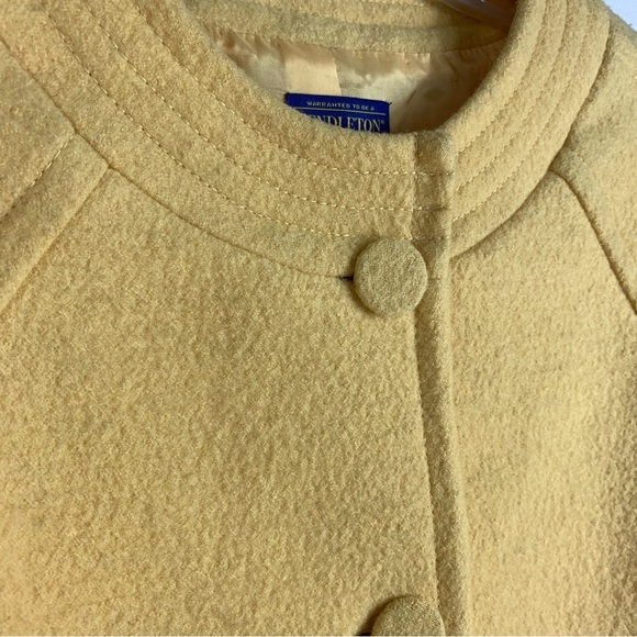 Pendleton Vintage Merino Boiled Wool Retro Yellow Jacket Size Small - Picture 3 of 6